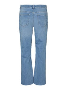 MAMA.LICIOUS Jeans Flared Fit Taille basse -Light Blue Denim - 20017746
