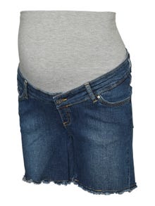 MAMA.LICIOUS Shorts Regular Fit Ourlet brut -Dark Blue Denim - 20017764