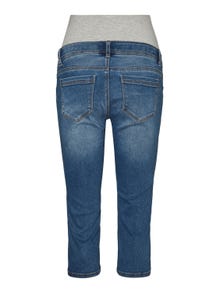MAMA.LICIOUS Pantaloni al ginocchio Slim Fit Vita normale -Medium Blue Denim - 20017768