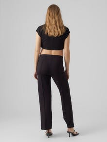 MAMA.LICIOUS Pantalons Loose Fit Fentes latérales -Black - 20017773