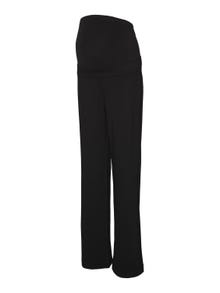 MAMA.LICIOUS Pantalones Corte slim straight -Black - 20017775