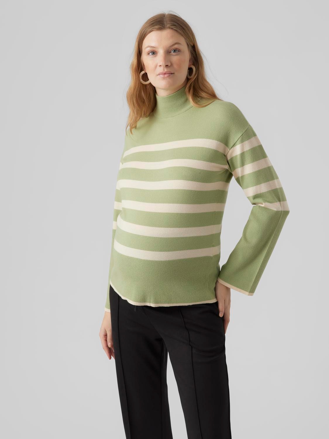 MAMA.LICIOUS Knitted maternity-pullover -Reseda - 20017791