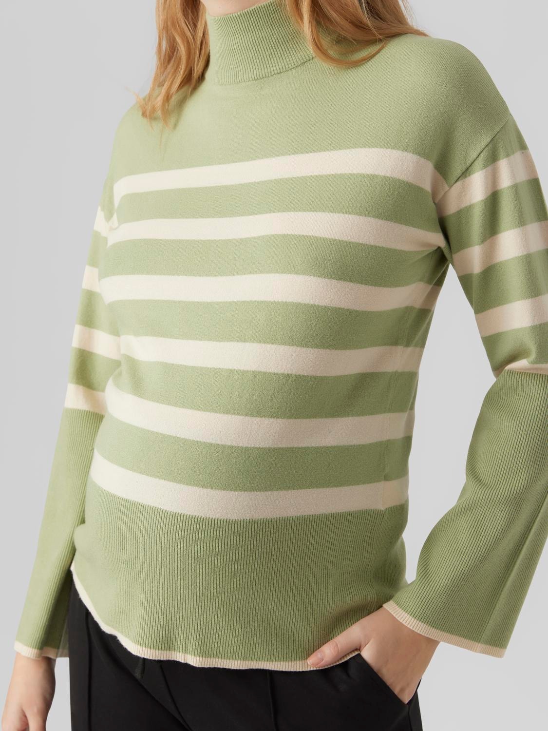 MAMA.LICIOUS Knitted maternity-pullover -Reseda - 20017791