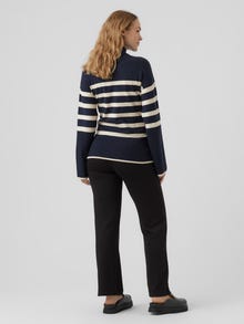 MAMA.LICIOUS Knitted maternity-pullover -Navy Blazer - 20017791