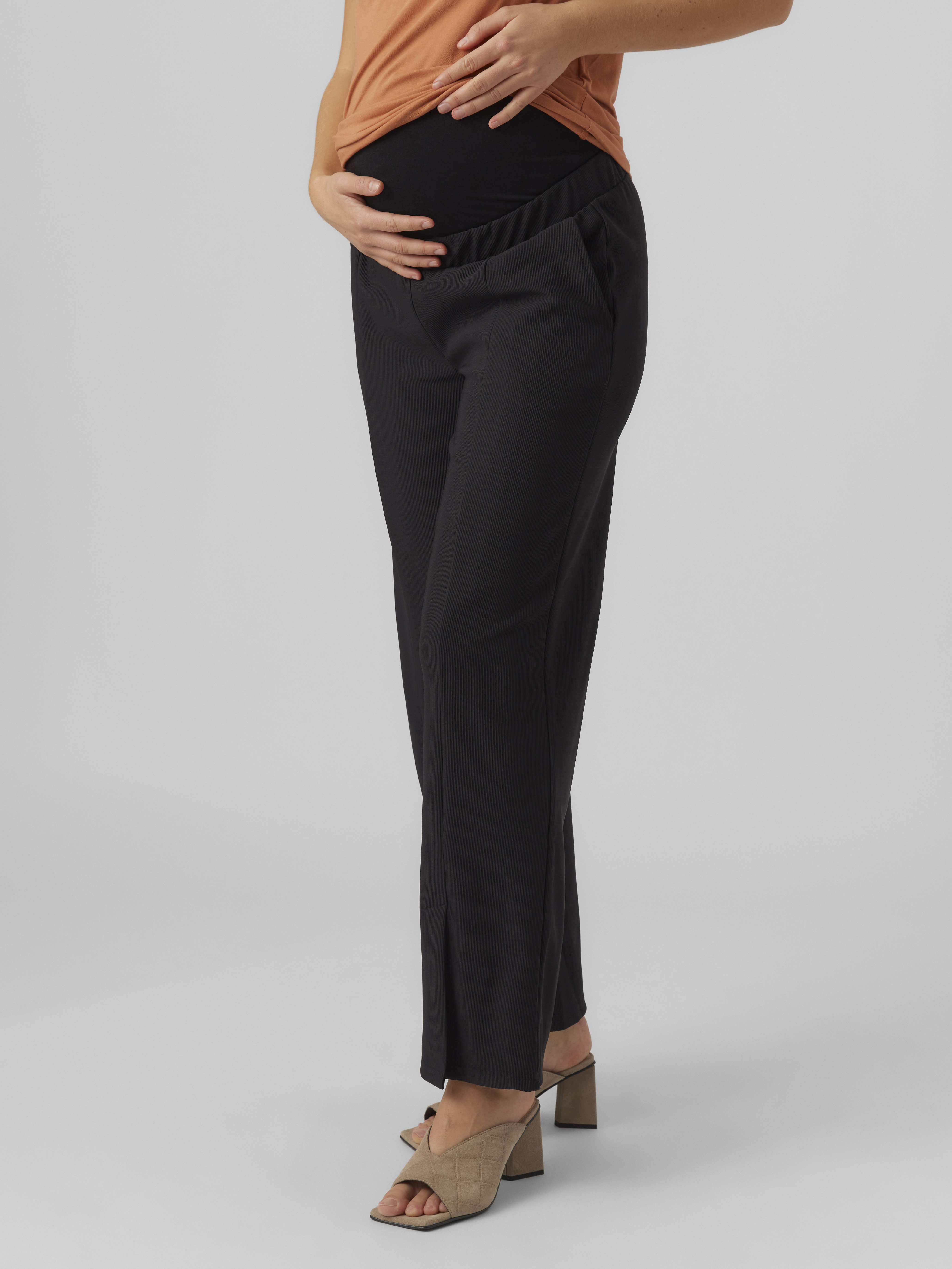 MAMA.LICIOUS Wide Leg Fit Trousers -Black - 20017802