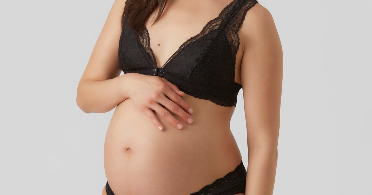 Women's Ripe maternity stretchy Maternity & Nursing bra in Black OR Wh –  Joli-Glo Maternity