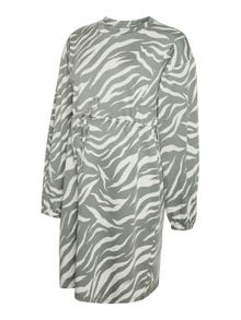 MAMA.LICIOUS Robe courte Regular Fit Col en U -Whitecap Gray - 20017913