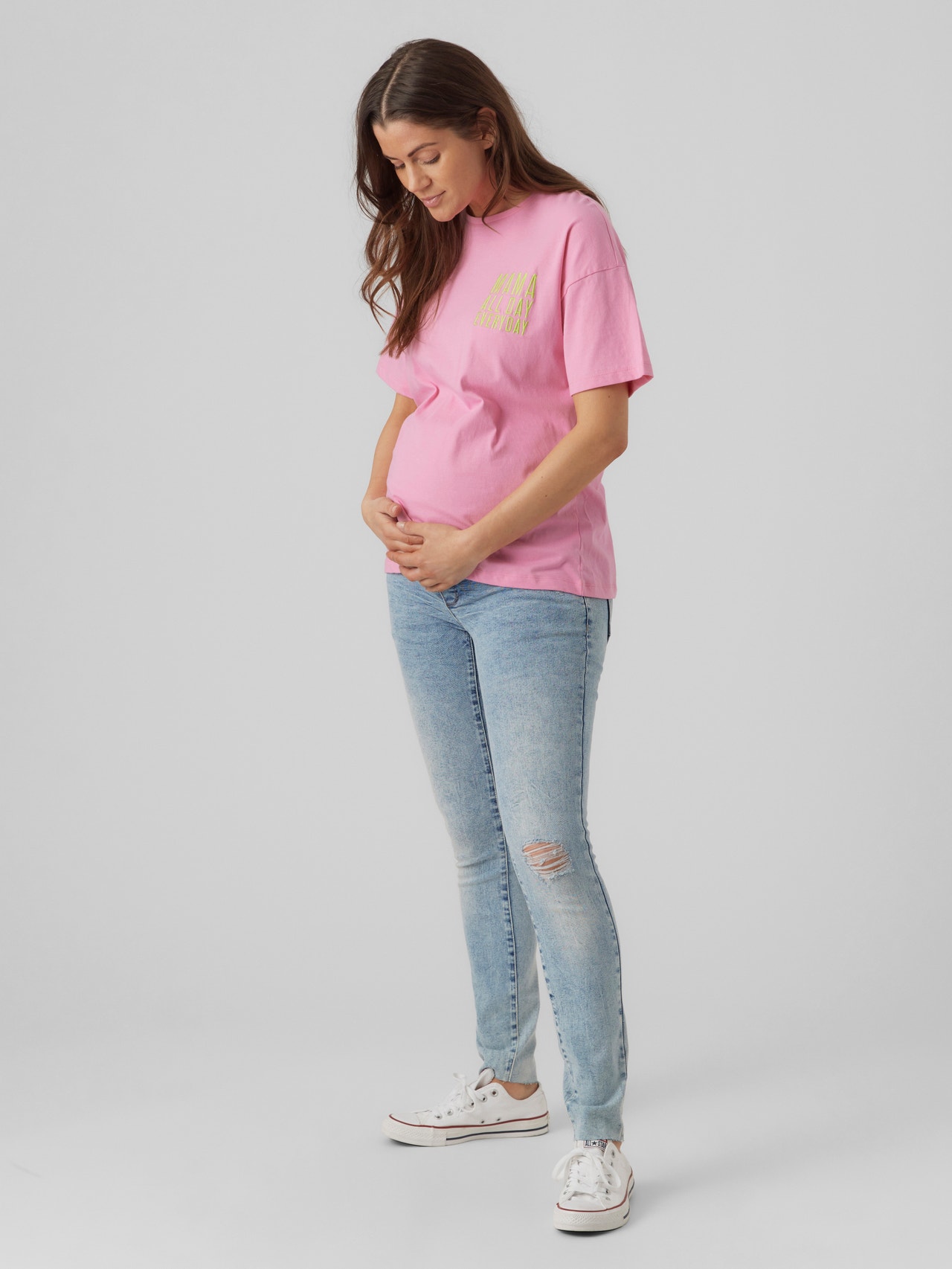 MAMA.LICIOUS Umstands-t-shirt  -Sachet Pink - 20017922
