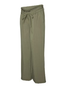 MAMA.LICIOUS Regular Fit Normal rise Trousers -Four Leaf Clover - 20017931