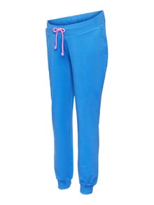 MAMA.LICIOUS Pantaloni Regular Fit Dettaglio elasticizzato -Palace Blue - 20017954