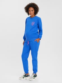MAMA.LICIOUS Maternity-trousers -Palace Blue - 20017954