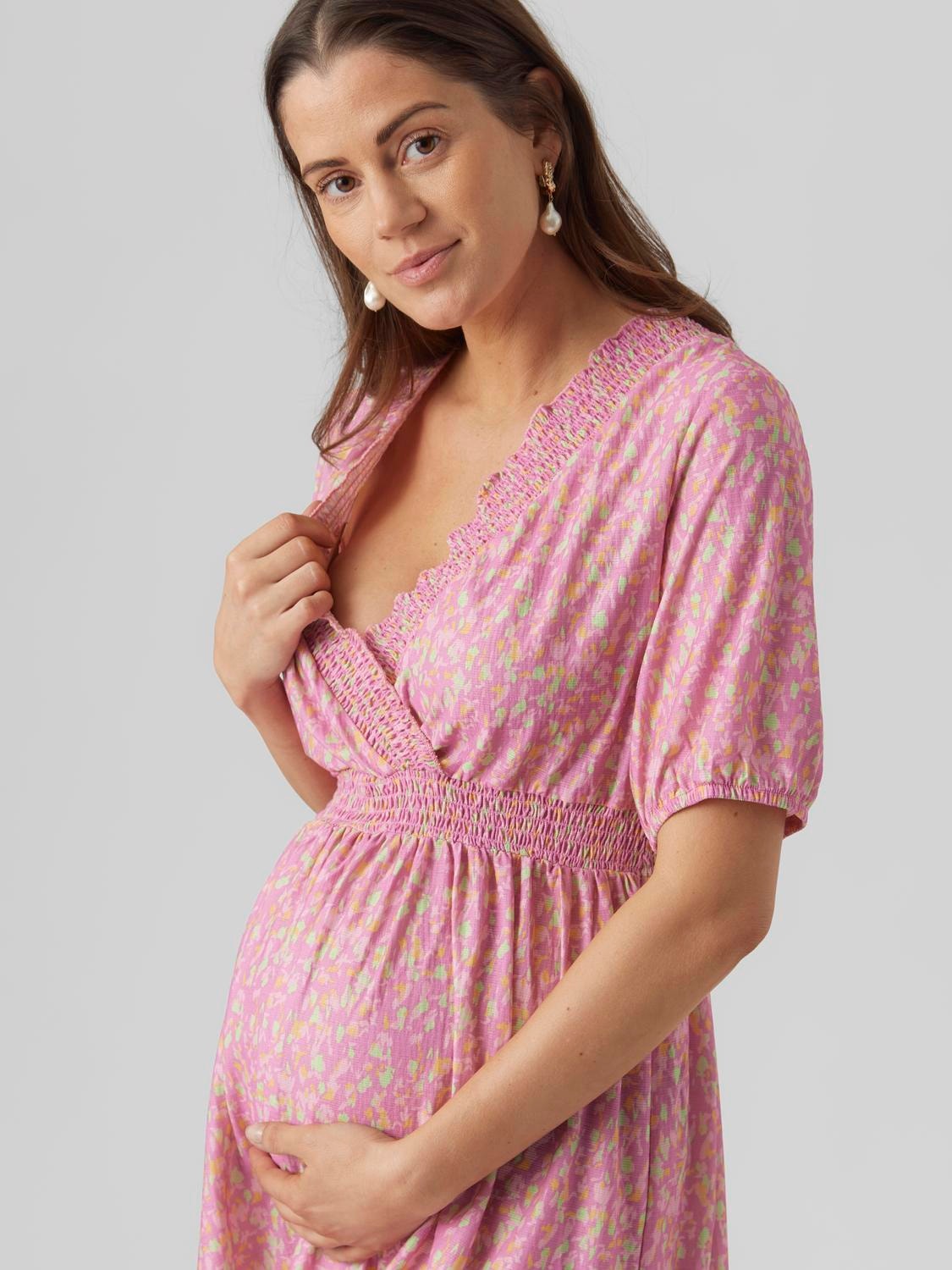 MAMA.LICIOUS Maternity-dress -Super Pink - 20017991