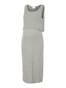 MAMA.LICIOUS vente-kjole -Light Grey Melange - 20018055