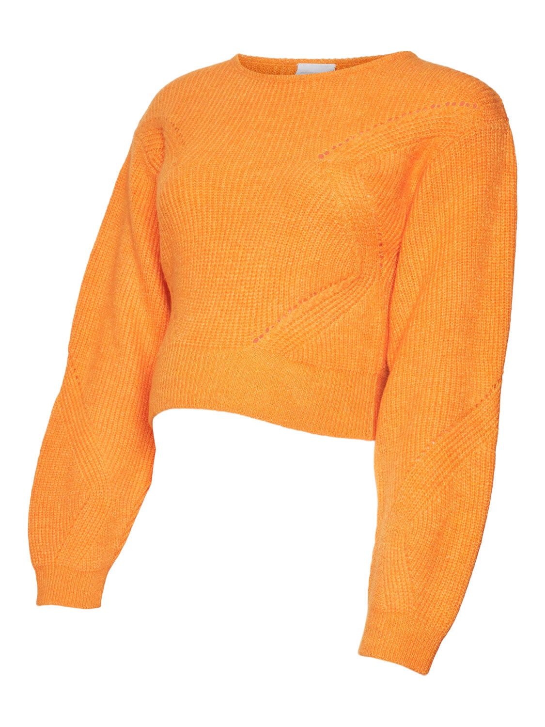 MAMA.LICIOUS Knitted maternity-pullover -Vibrant Orange - 20018077