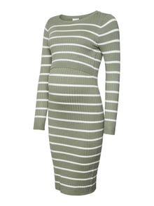 MAMA.LICIOUS Knitted maternity-dress -Hedge Green - 20018080