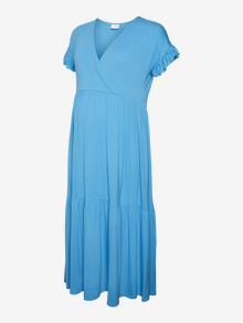 MAMA.LICIOUS MLHELEN Maternity Dress -Azure Blue - 20018146