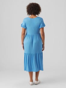 MAMA.LICIOUS MLHELEN Maternity Dress -Azure Blue - 20018146