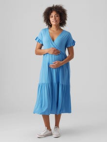 MAMA.LICIOUS MLHELEN Maternity Dress -Azure Blue - 20018146