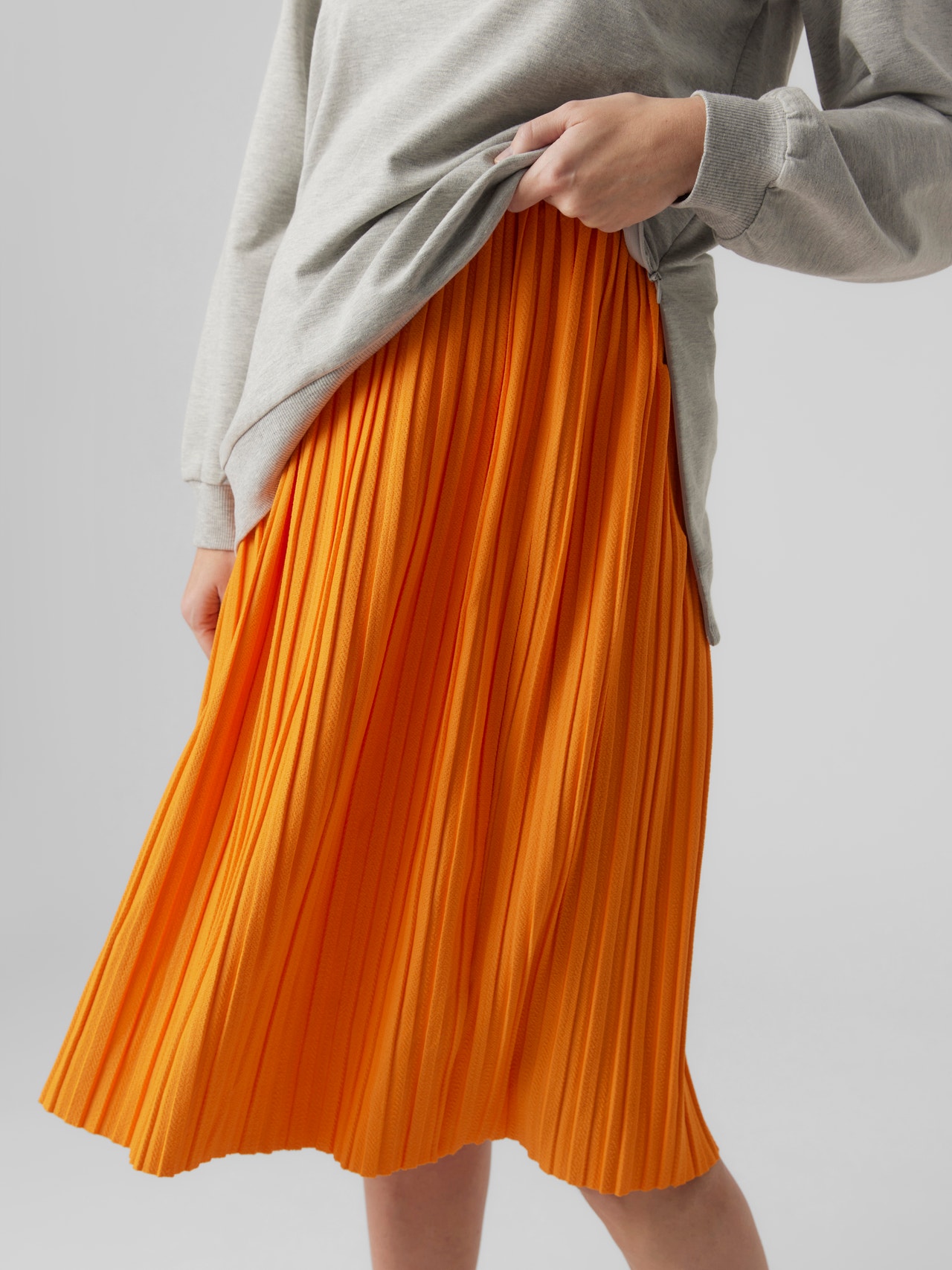 MAMA.LICIOUS Vente-nederdel -Vibrant Orange - 20018147