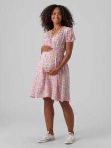 MAMA.LICIOUS Maternity-dress -Begonia Pink - 20018167