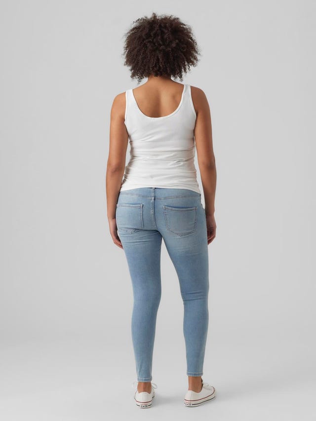 Maternity Jeans Over MAMALICIOUS Under & Bump Jeans | 