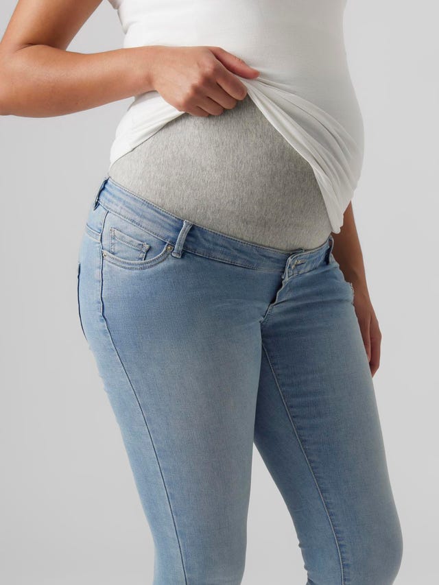 Over Jeans Bump | Maternity & MAMALICIOUS Under | Jeans