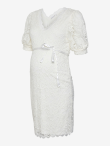 MAMA.LICIOUS MLMIVANA Maternity Dress -Snow White - 20018204