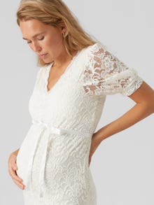 MAMA.LICIOUS MLMIVANA Maternity Dress -Snow White - 20018204