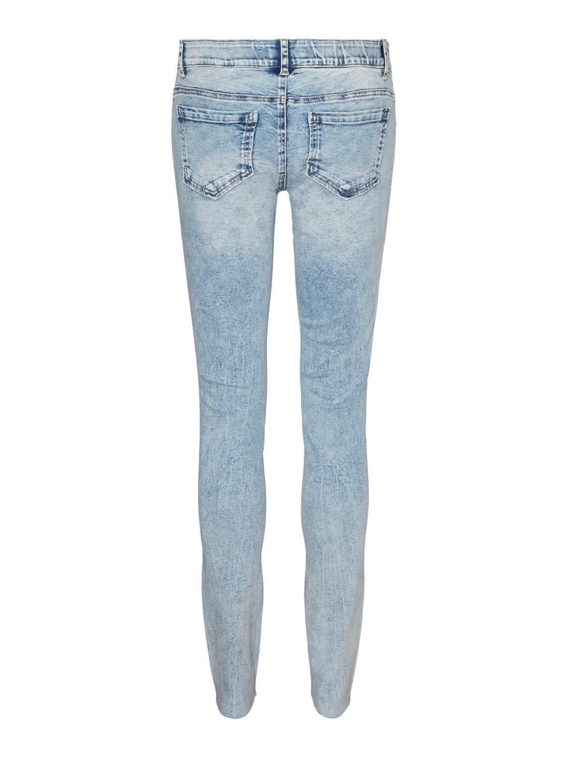 MAMA.LICIOUS Slim Fit Lav midje Jeans -Light Blue Denim - 20018220