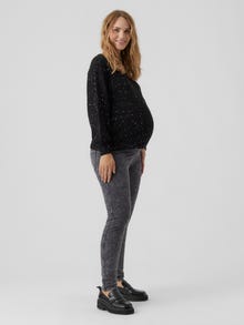 MAMA.LICIOUS Knitted maternity-pullover -Black - 20018260