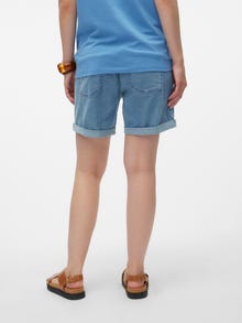 MAMA.LICIOUS Umstands-shorts -Light Blue Denim - 20018285