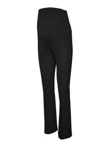 MAMA.LICIOUS Flared Fit Trousers -Black - 20018305