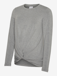 MAMA.LICIOUS Zwangerschaps-top -Light Grey Melange - 20018310