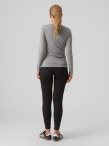 MAMA.LICIOUS Zwangerschaps-top -Light Grey Melange - 20018310
