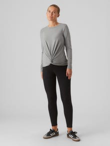 MAMA.LICIOUS Zwangerschaps-top -Light Grey Melange - 20018310