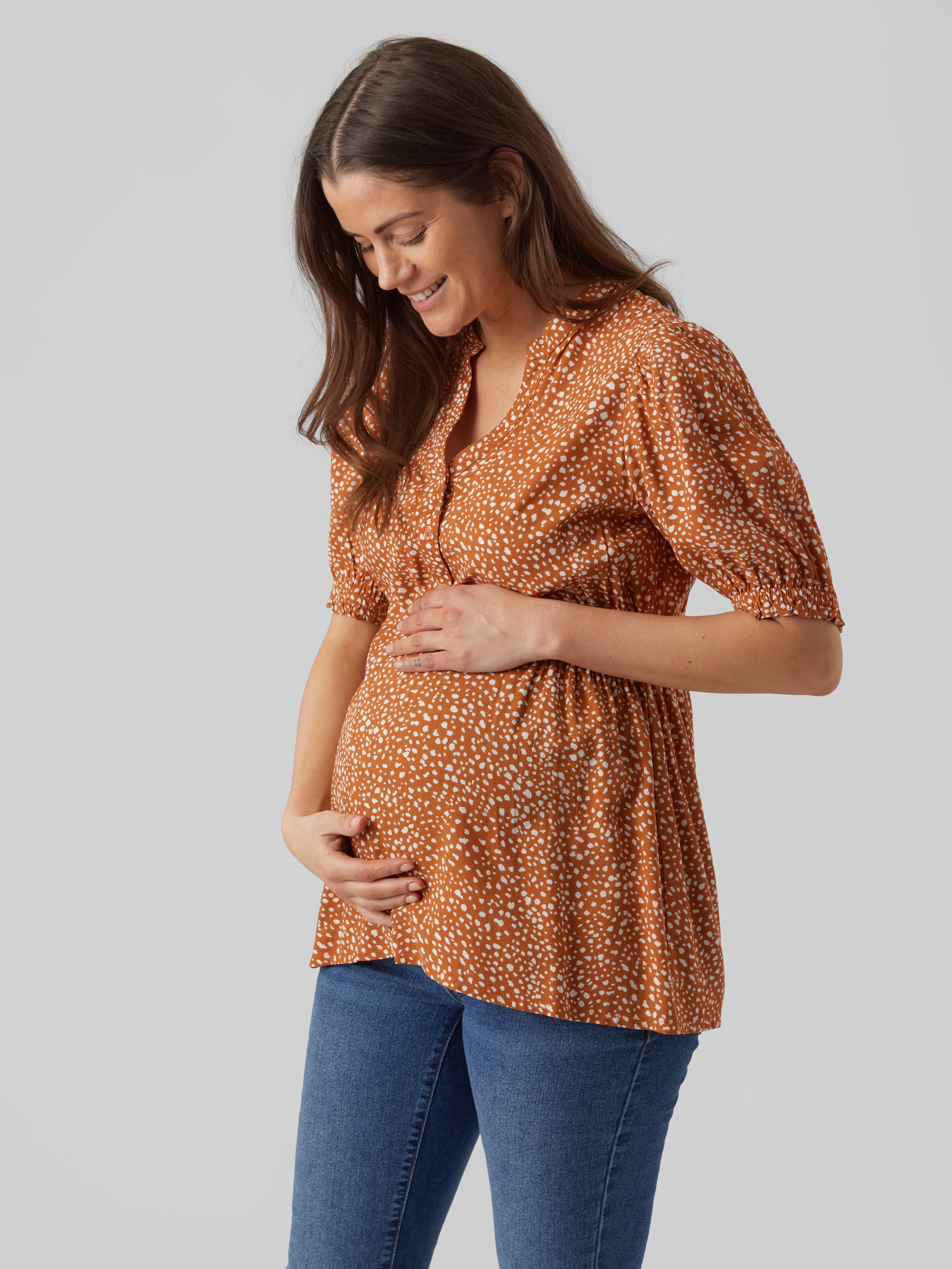 Your favorite merchandise here Get your own style now Chuanqi Maternity Shirt Side Button and