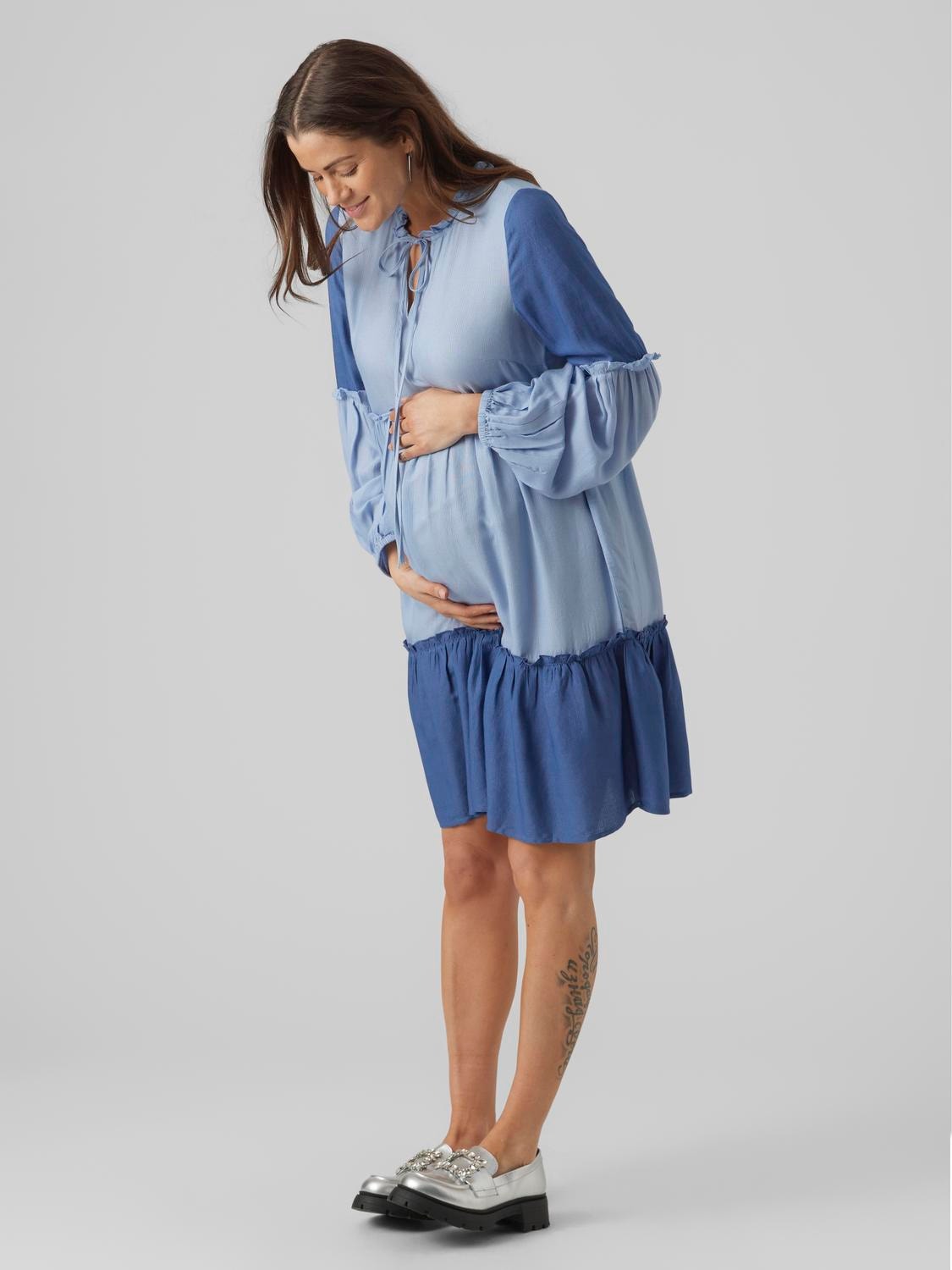 MAMA.LICIOUS Maternity-dress -True Navy - 20018343