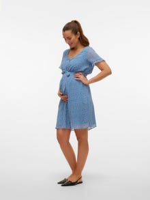 MAMA.LICIOUS Maternity-dress -Coronet Blue - 20018365