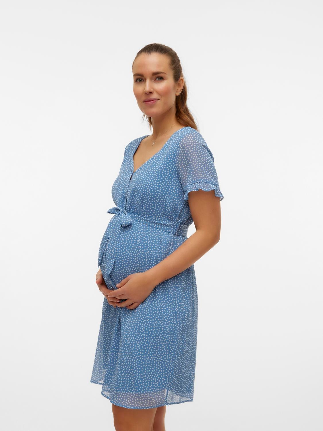 MAMA.LICIOUS Mamma-kjole -Coronet Blue - 20018365