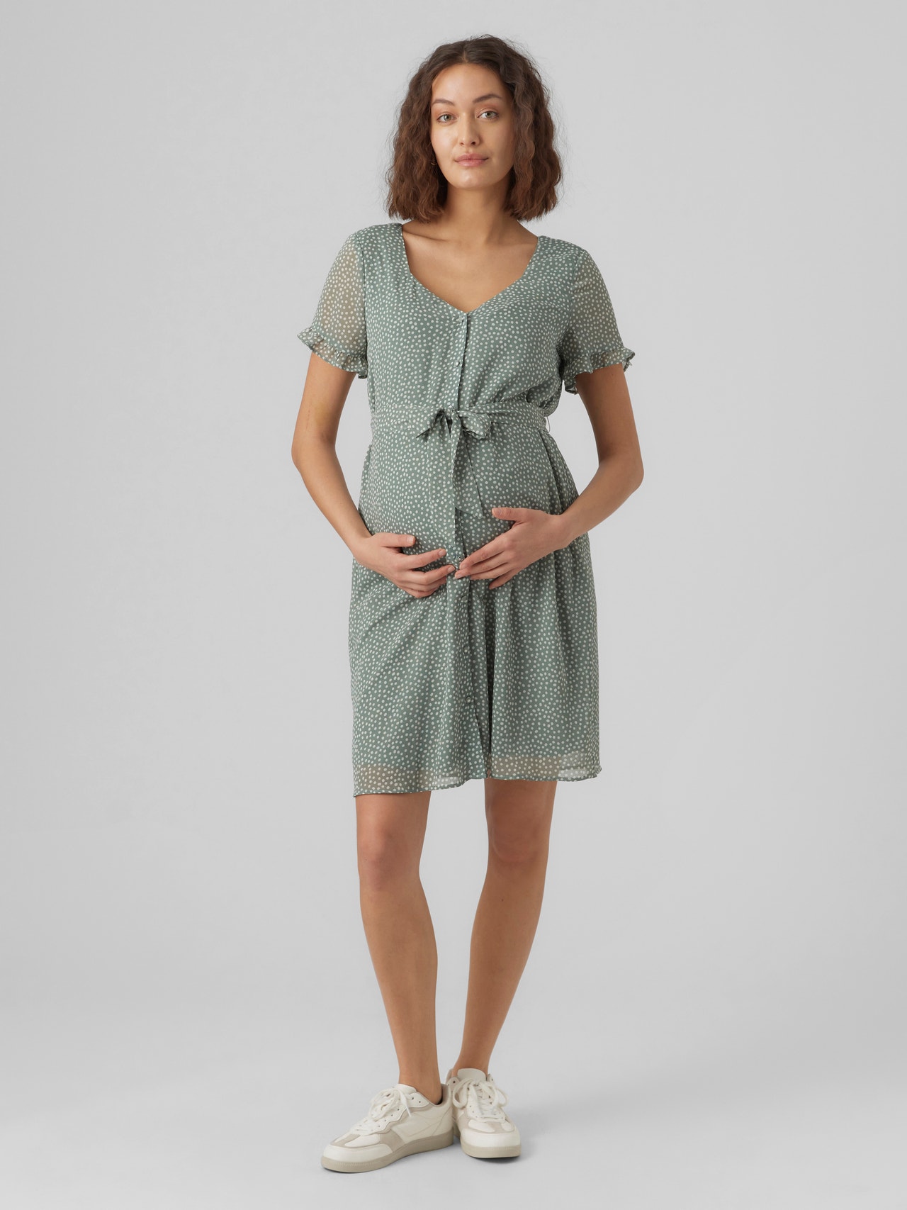MAMA.LICIOUS Maternity-dress -Chinois Green - 20018365