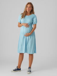 MAMA.LICIOUS Maternity-dress -Sky Blue - 20018374