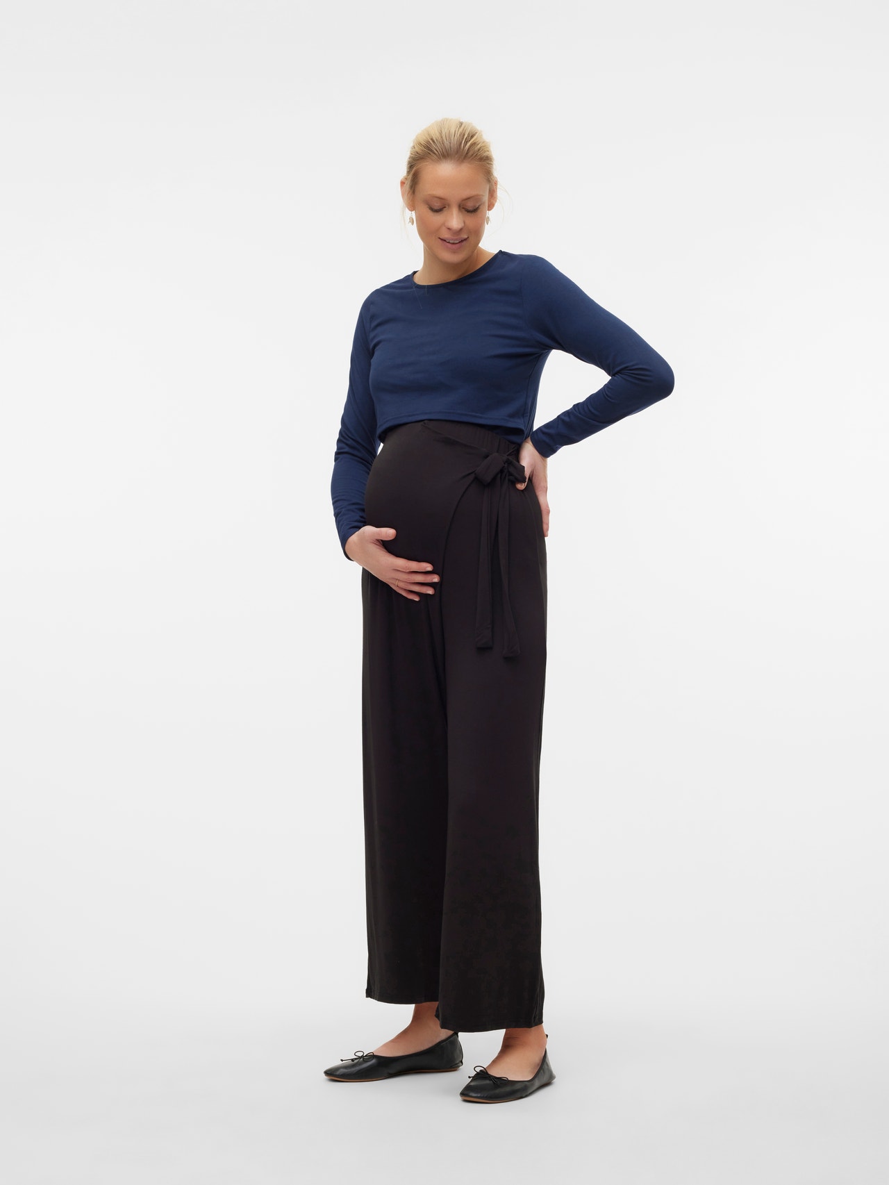 MAMA.LICIOUS Pantaloni Regular Fit -Black - 20018384