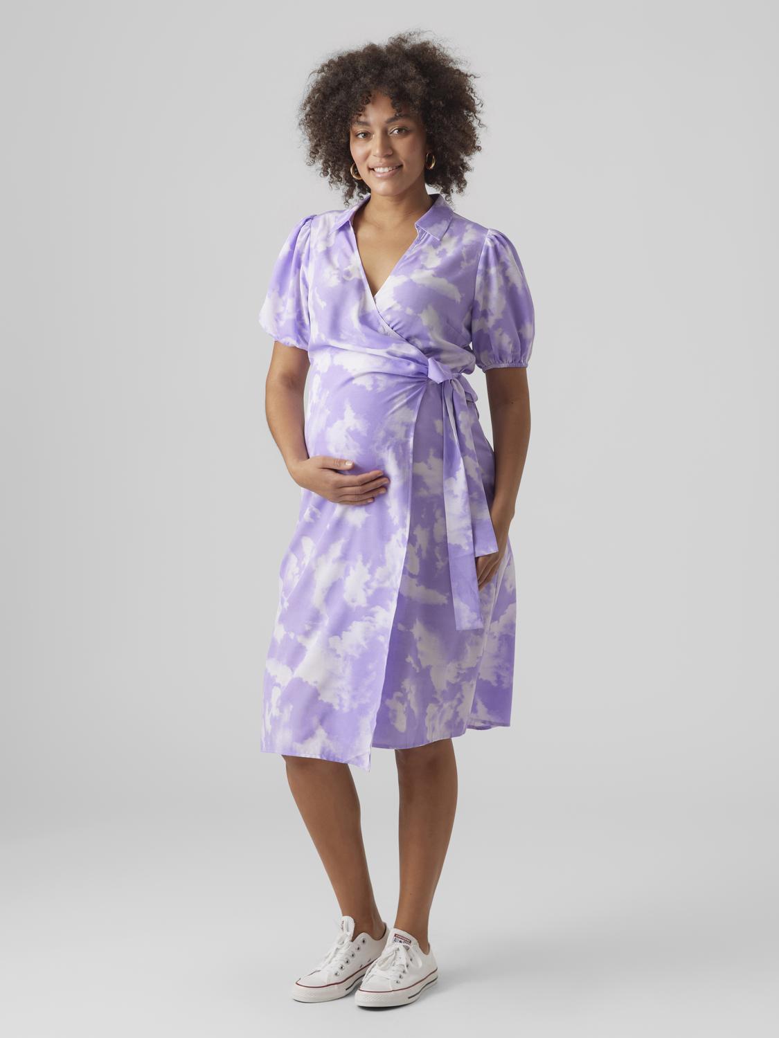 MAMA.LICIOUS Maternity-dress -Paisley Purple - 20018410