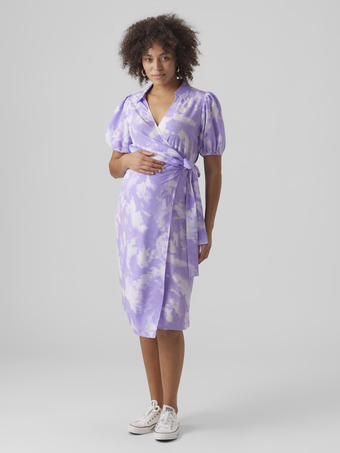 MAMA.LICIOUS Maternity-dress -Paisley Purple - 20018410