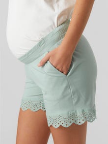 MAMA.LICIOUS Maternity-shorts -Granite Green - 20018421