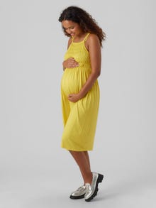 MAMA.LICIOUS Zwangerschaps-jurk -Vibrant Yellow - 20018443