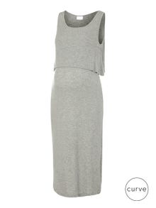 MAMA.LICIOUS MLBRYNNA Sukienka Ciążowa -Light Grey Melange - 20018476