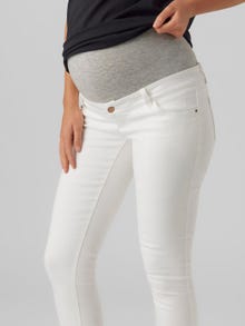 MAMA.LICIOUS Krój slim Jeans -White Denim - 20018485