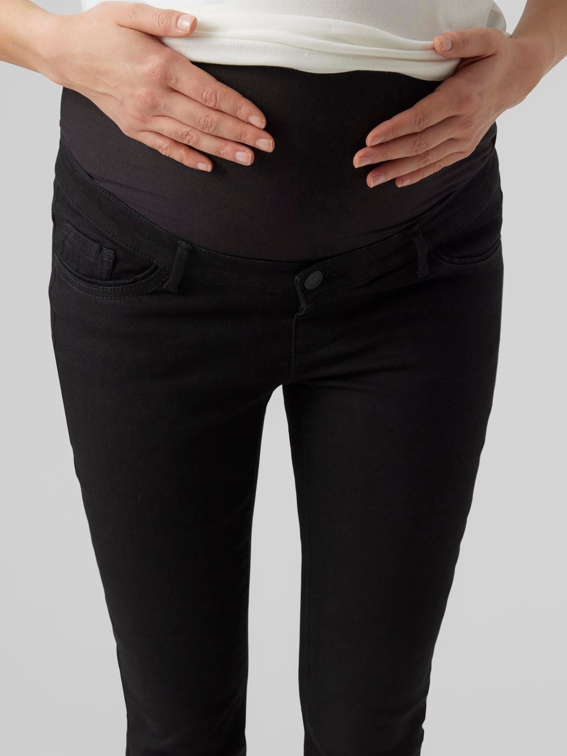 MAMA.LICIOUS Skinny Fit Jeans -Black - 20018564