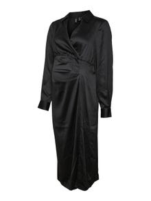 MAMA.LICIOUS Krój standardowy Dekolt w serek Sukienka -Black - 20018581